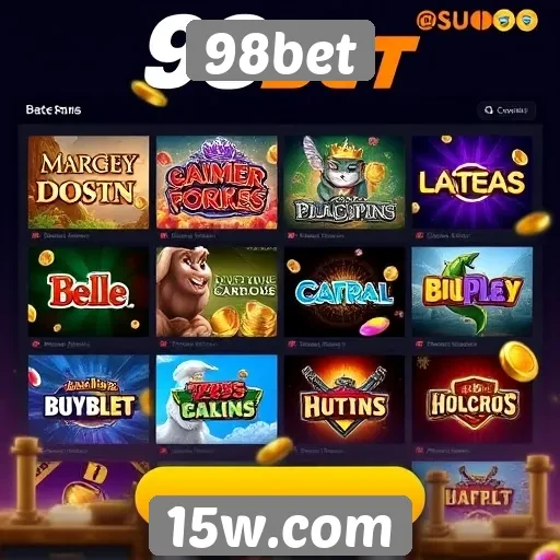 Comparativo de jogos disponíveis na plataforma 98bet